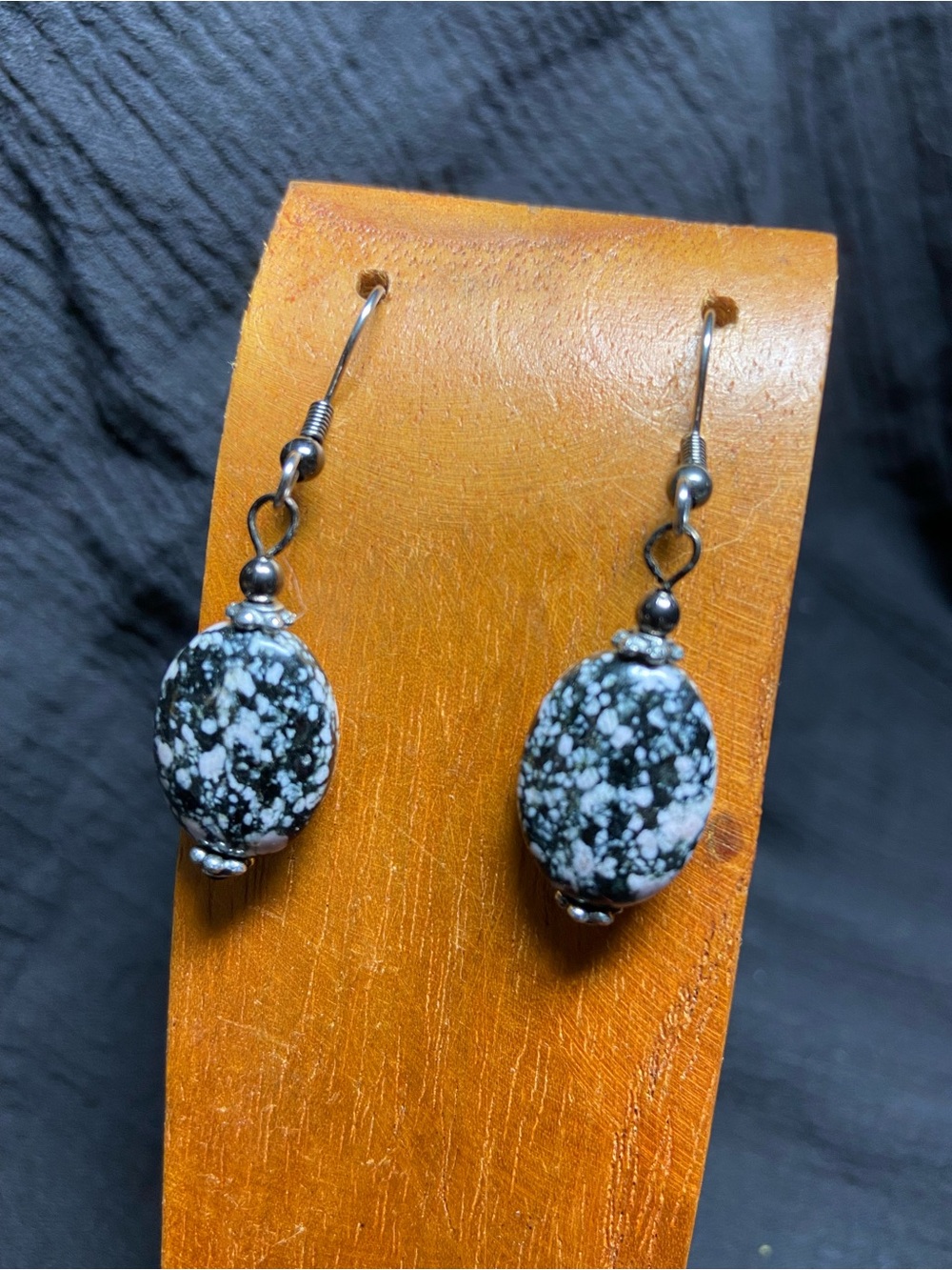 Fireworks Jasper Drop Earrings - Picture 2 of 3
